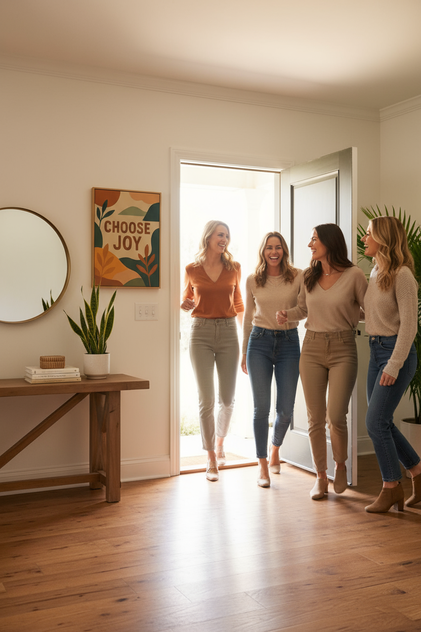 Choose Joy Canvas Front Entrance Lifestyle Photo