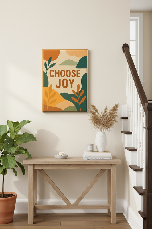 Choose Joy Canvas Lifestyle Photo