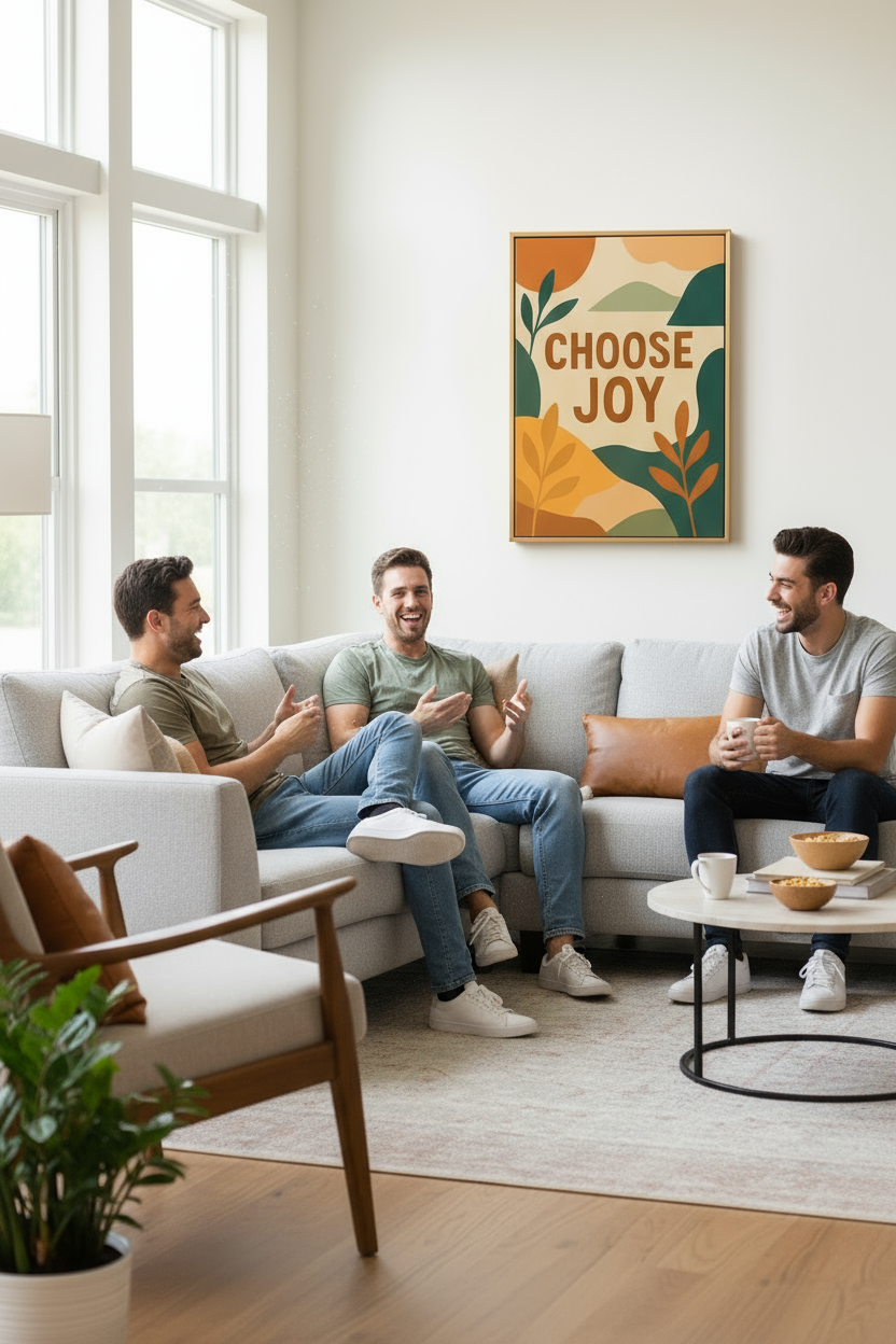 Choose Joy Canvas Living Room Variation